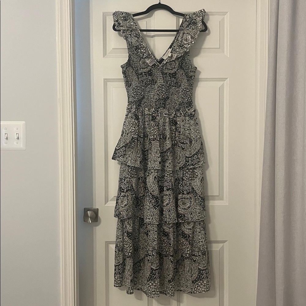 Cleobella Black and White Maxi Dress